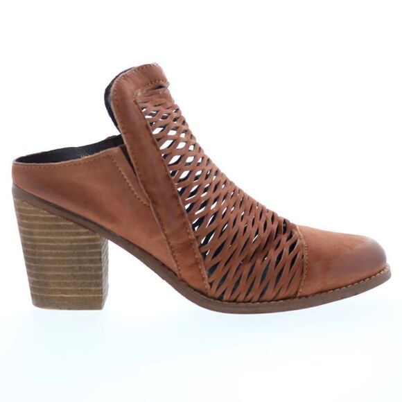 Diba True Landing Crew Leather Sandal/Mule in Rust Brown, Size 6. New in Box! - Picture 1 of 16